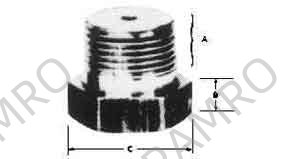 ELEMENT RETAINING PLUG BRASS, 1"