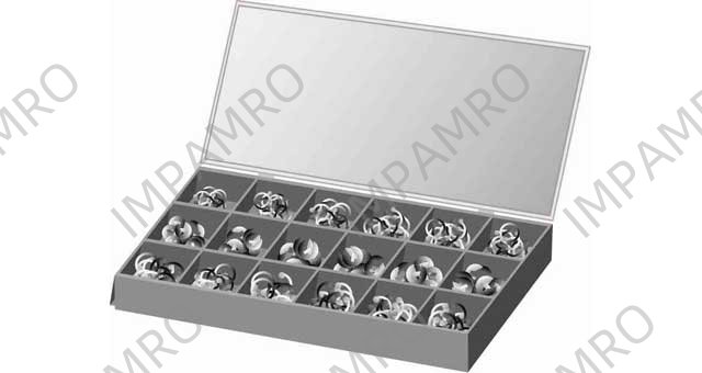 CIRCLIP KIT STEEL SET NO.1, TOTAL 890'S