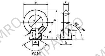 693409 EYE NUT STEEL M42