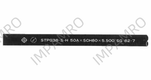 PIPE CARBON STEEL STPG ERW, SCH-40 5"(125A)X5.5MTR