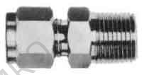 CONNECTOR MALE STAINLESS STEEL, FLARELESS 8MMXPT1/4