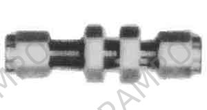 UNION BULKHEAD STAINLESS STEEL, FLARELESS 6MM