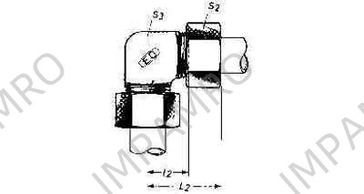 FITTING ELBOW H.P.STEEL, ERMETO 12MM 100KG