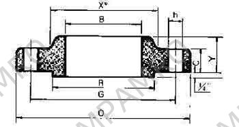 FLANGE STAINLESS STEEL WELDING, SLIPON BOSS ANSI 300LBS-10"