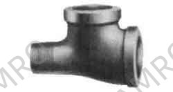 TEE SERVICE MALLEABLE CAST, IRON BLACK 1-1/2