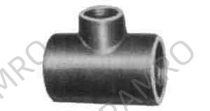 TEE REDUCING MALLEABLE CAST, IRON GALV 3X3X2-1/2