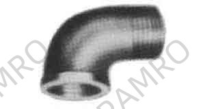 ELBOW STREET STEEL 3/8 90DEG, THREADED FOR H.P. PIPE FITTING