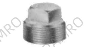 PLUG SQUARE HEAD STEEL 3/4, THREADED FOR H.P. PIPE FITTING