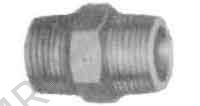 NIPPLE HEXAGON BRASS 3/8, THREADED