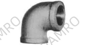 ELBOW STAINLESS STEEL 90DEG, 1-1/2 THREADED