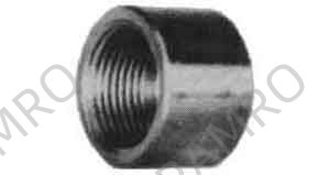 CAP ROUND STAINLESS STEEL, 1/2 THREADED