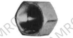 CAP HEXAGON STAINLESS STEEL, 1/4 THREADED