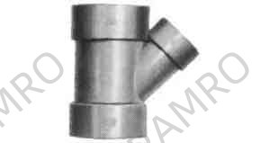 Y-PIECE REDUCING PVC 45DEG, FOR DRAIN SIZE 40 X 30