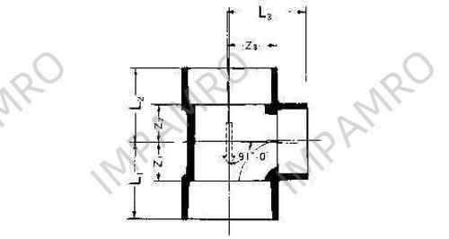 TEE REDUCING PVC FOR DRAIN, SIZE 100 X 50