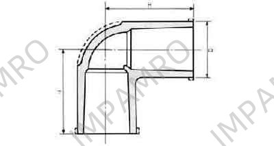 ELBOW PVC 90DEG, FOR WATER SUPPLY SIZE 125