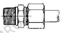 CONNECTOR COMPRESSION STEEL, 21.7MMXPT3/4 400KG