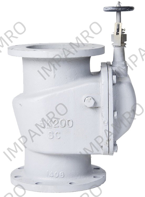 STORM VALVE VERTICAL TYPE, W/HANDLE CAST STEEL 10K 100MM