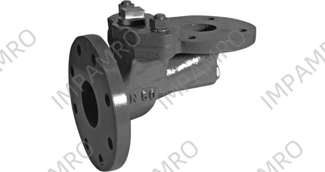 STORM VALVE DIN DUCTILE C/IRON, ANGLE W/O LOCK DEVICE 1205 DN80