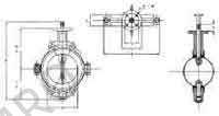 VALVE BUTTERFLY CAST IRON DIN, TEFLON LINED #58 80MM