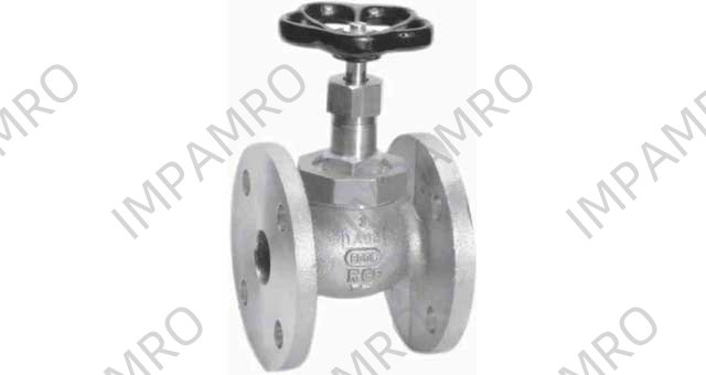 GLOBE VALVE DIN BRONZE FLANGED, PN10/16 #275 32MM