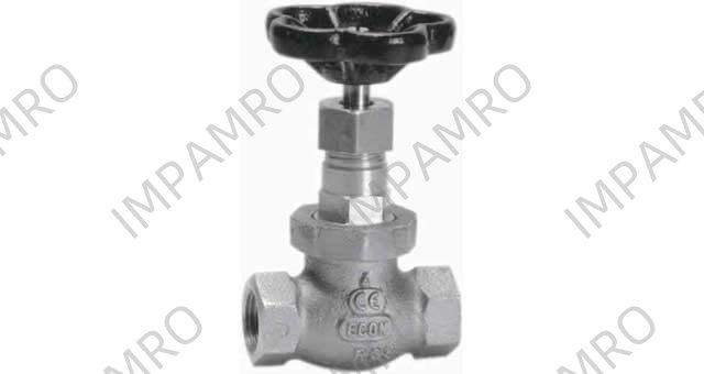 GLOBE VALVE DIN BRONZE SCREWED, #1275 2"