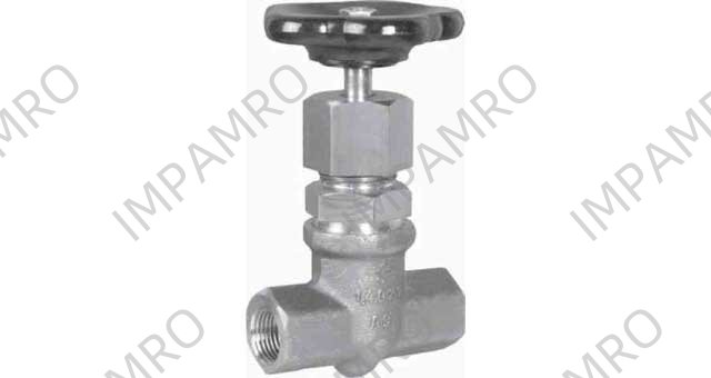 GLOBE VALVE DIN S.STEEL 358, FEMALE THREAD PN200 3/8"