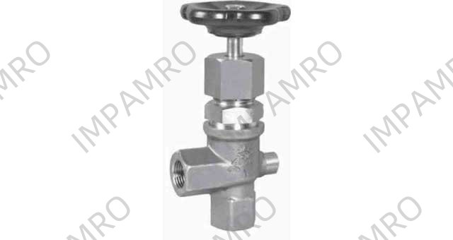 ANGLE VALVE DIN S.STEEL 354, ANGLE FEMALE PN200 3/4" D15MM