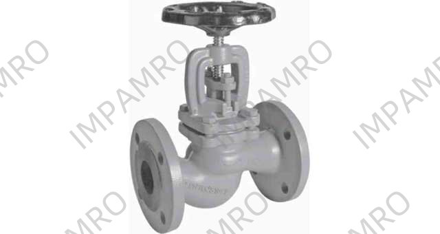 GLOBE VALVE NODULAR CAST IRON, DIN FLANGED PN10/16 #263 150MM