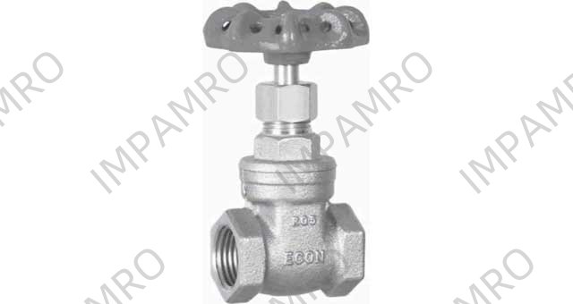 GATE VALVE DIN BRONZE SCREWED, 32BAR #290 1-1/2"