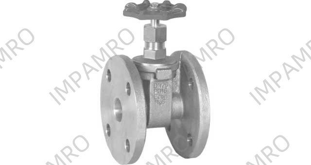 GATE VALVE BRONZE DIN FLANGED, PM10/16 #291 65MM