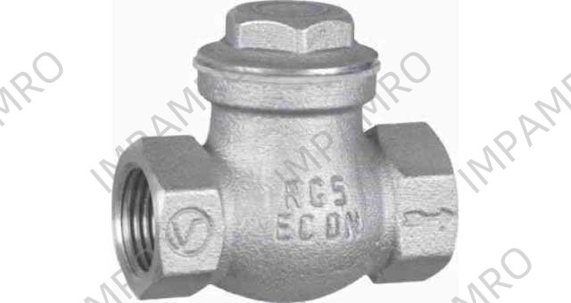 CHECK VALVE DIN BRONZE SCREWED, SWING TYPE #505BR 1/2"
