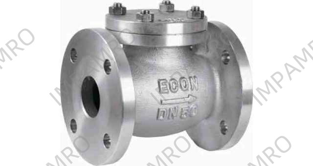 CHECK VALVE DIN BRONZE FLANGED, LIFT TYPE PN10/16 #496 100MM