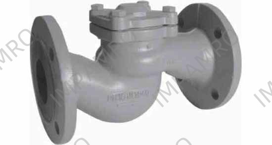 CHECK VALVE DIN C/IRON FLANGED, LIFT TYPE PN16 #77 DN 100
