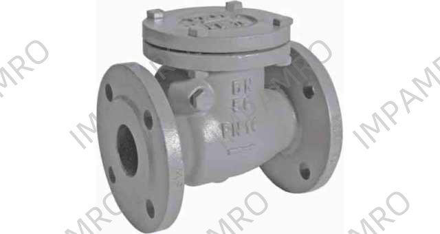 CHECK VALVE DIN C/IRON FLANGED, SWING TYPE PN16 #83BR 65MM