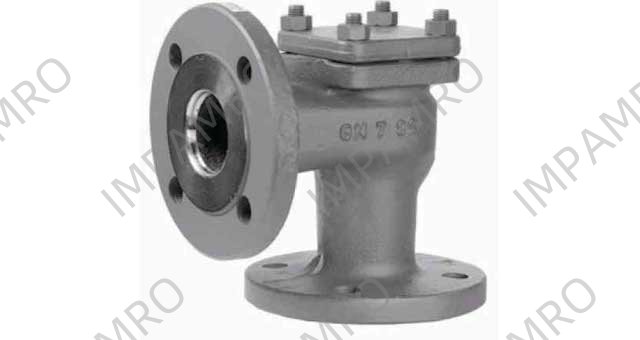 CHECK VALVE DIN CAST STEEL, LIFT PN40 ANGLE #96 DN 65