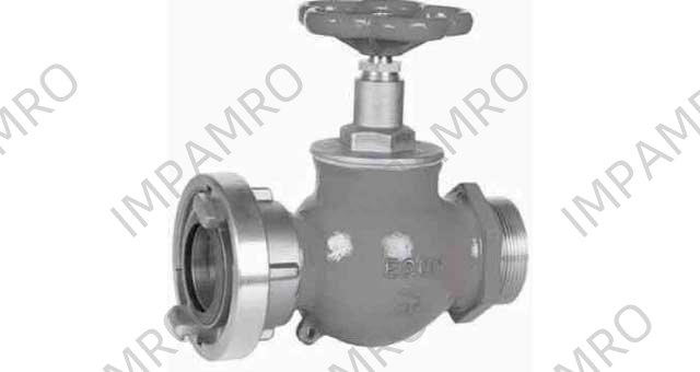 FIRE/DECKWASH VALVE DIN W/MALE, THREAD COPPER ALLOY #901 1"