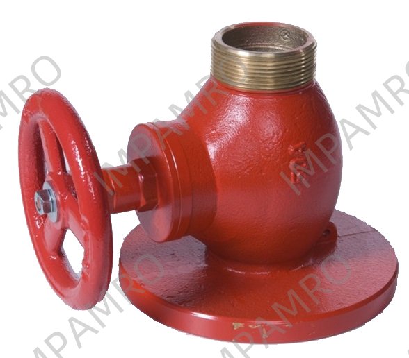 FIRE HYDRANT DIN BRASS DN65, 2-1/2"BSP MALE & FLANGED