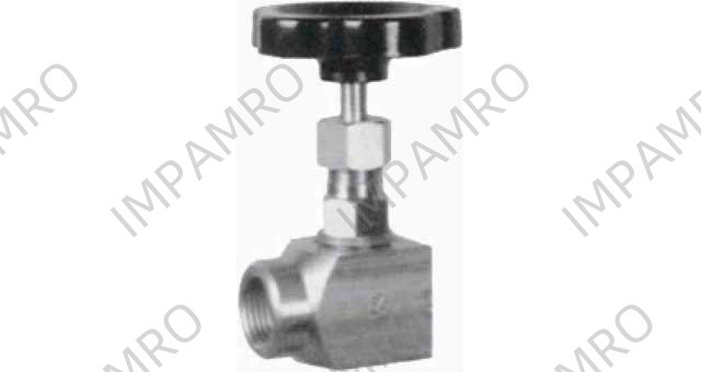NEEDLE VALVE DIN BRASS SCREWED, ANGLE #719 1/4" D4MM