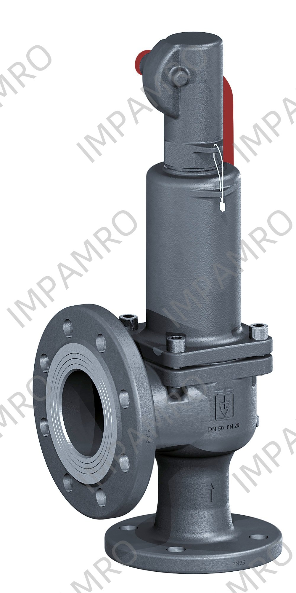VALVE SAFETY CAST IRON 352TGFL, GASTIGHT W/LEVER HDL PN40 DN50