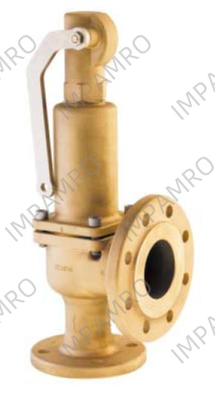VALVE SAFETY GUNMETAL #852BHL, DIN W/LIFTING LEVER PN25 DN40
