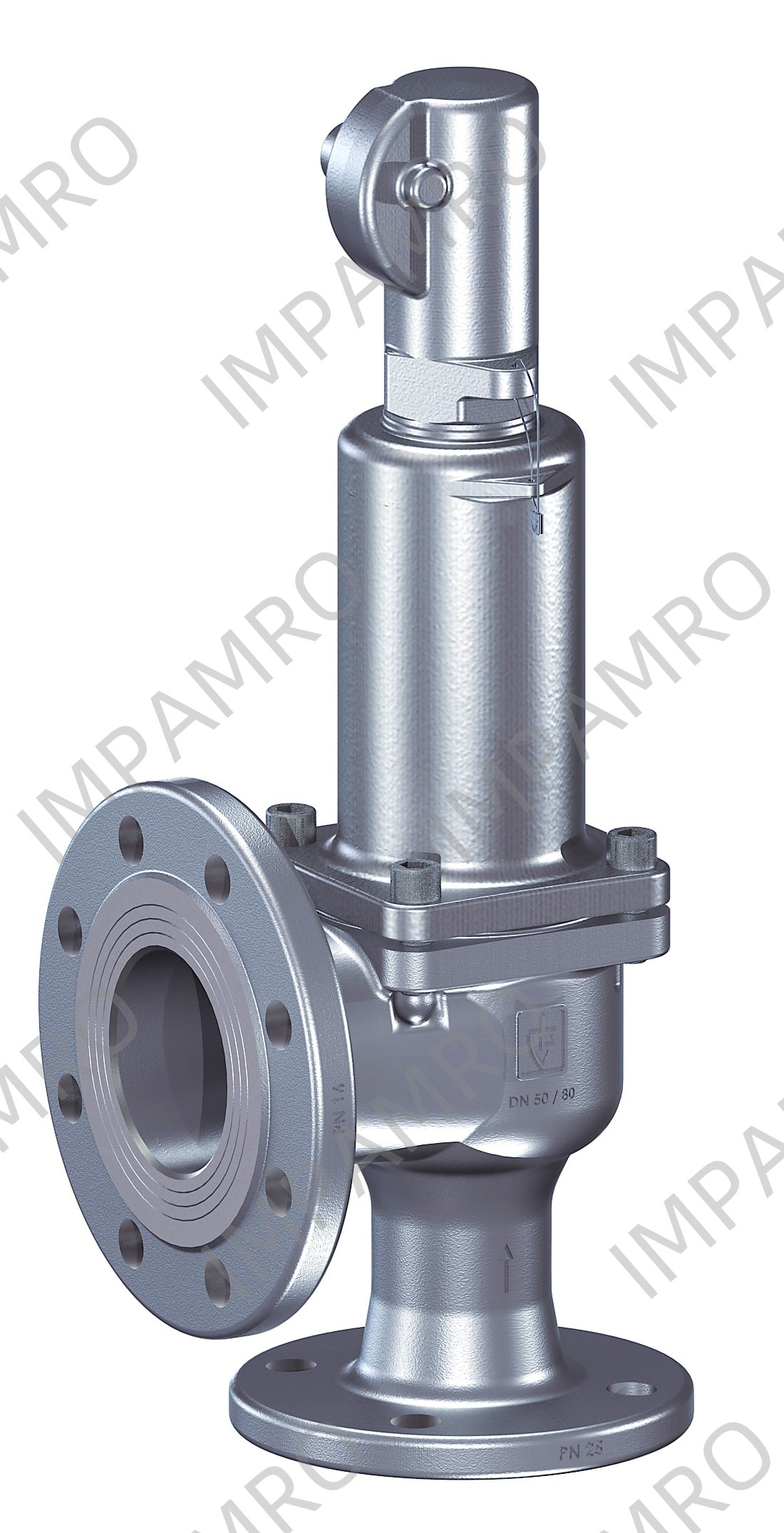 VALVE SAFETY S.STEEL #452BGFL, W/BELLOW GAST W/LEVER DN50PN40
