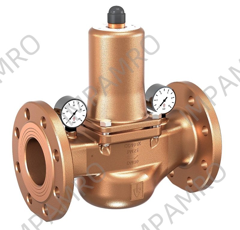 VALVE PRESS REDUCING W/FLANGE, PN40 GUNMETAL #682MGFO-SP DN65
