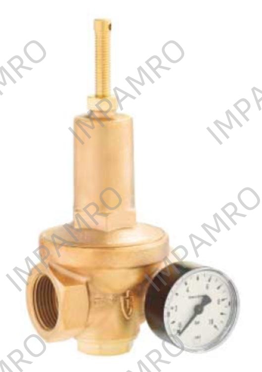VALVE PRESSURE REDUCE DIN #683, RED BRASS 3/4" SOCKET JOINT