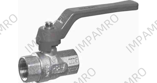 BALL VALVE DIN FORGED BRASS, FULL BORE SCREWED #1607 3/4"