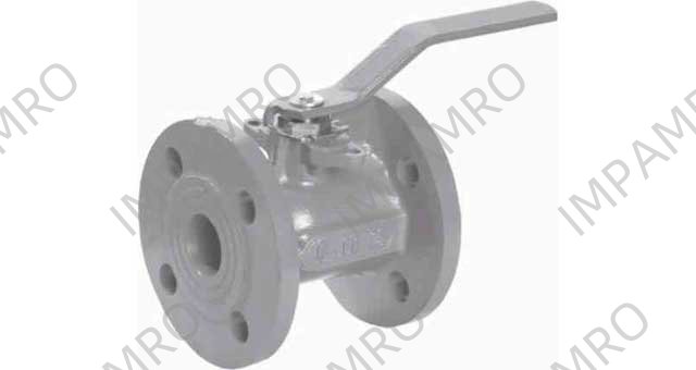 BALL VALVE DIN C/IRON PN16, W/BRASS TRIM #1942M 100MM