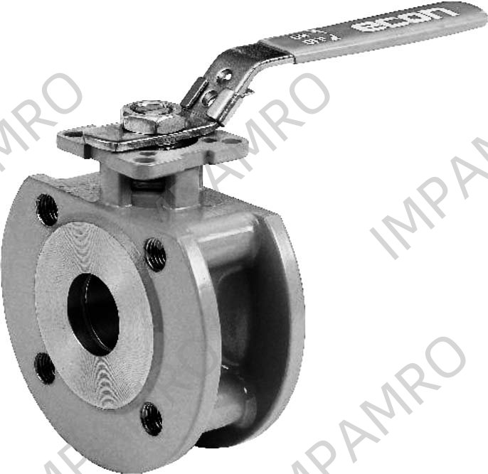 BALL VALVE DIN FORGED STEEL, WAFER TYPE PN 16 #7343 DN 150