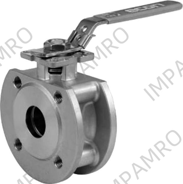 BALL VALVE DIN STAINLESS STEEL, WAFER TYPE PN 16 #7383 DN 15