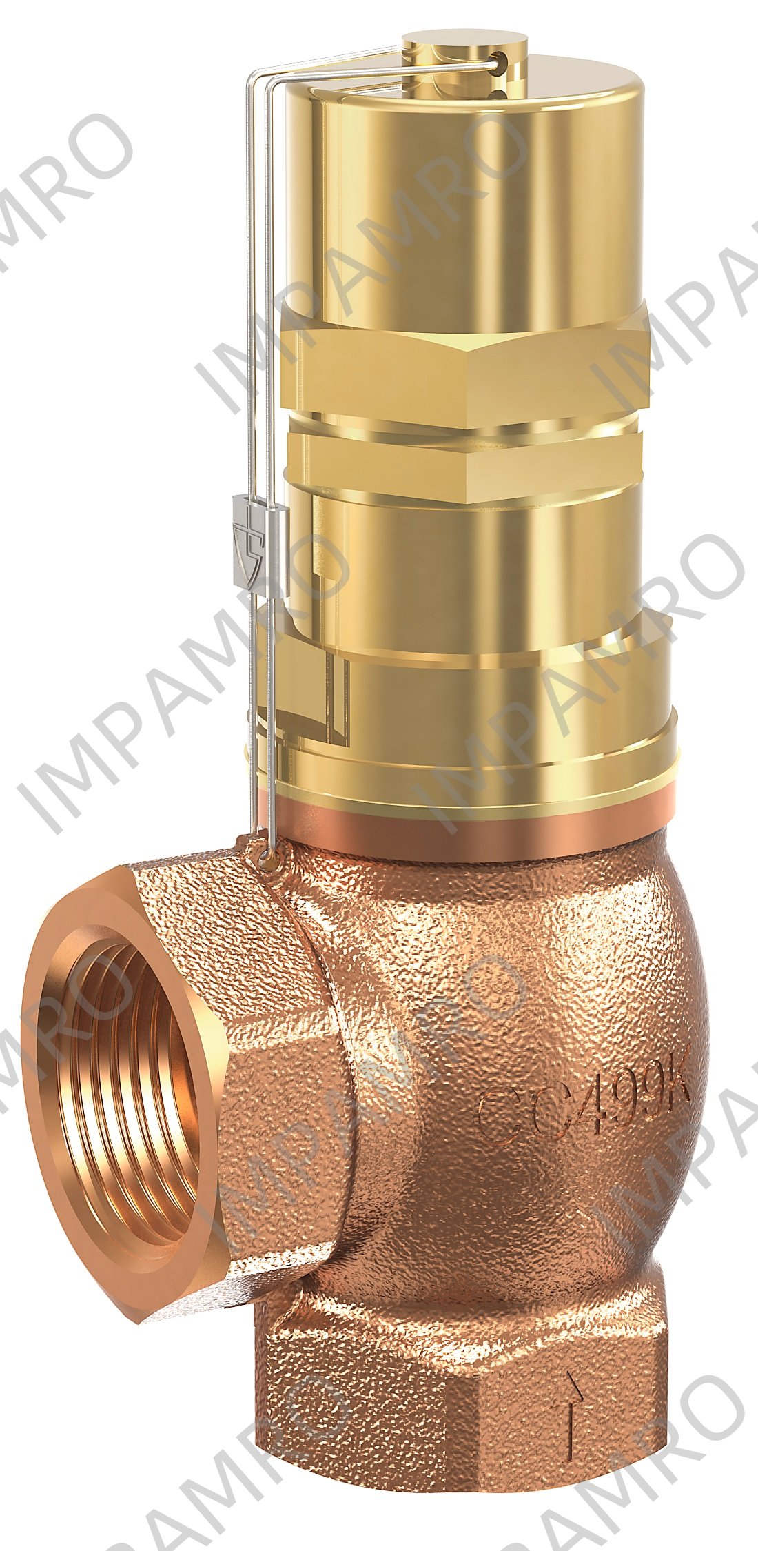 VALVE PRESS. RELIEF GUNMETAL, #618TGFO NBR  SEAL 1"
