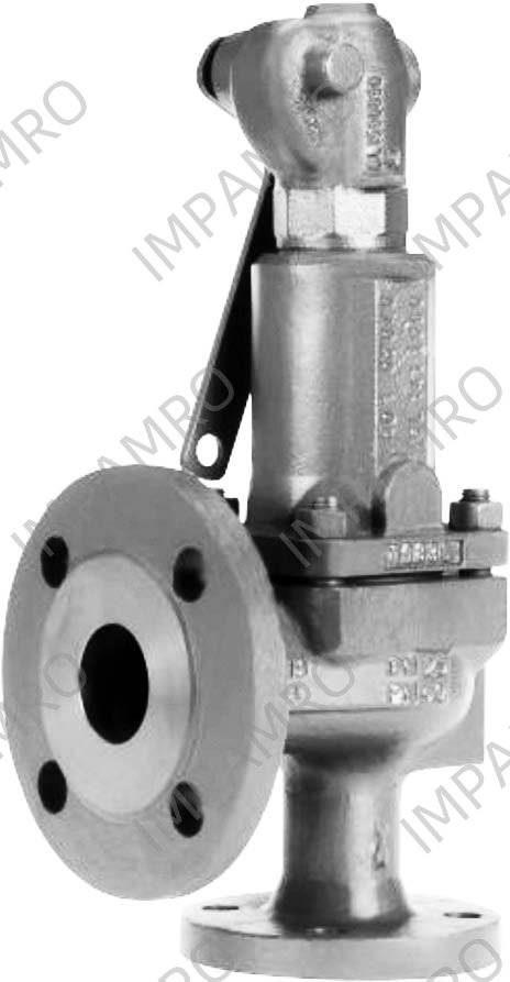 SAFETY VALVE SPRING-LOADED DIN, CAST STEEL ANGLE #567 DN65