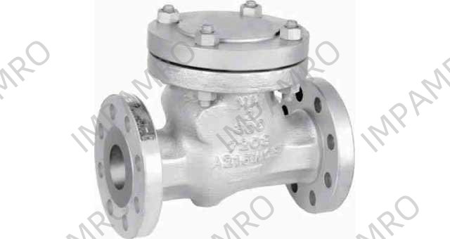 CHECK VALVE ANSI300 CAST STEEL, FLANGED SWING TYPE #1811 4"